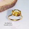 ANELLO IN ORO GIALLO CITRINO IMPERIALE 