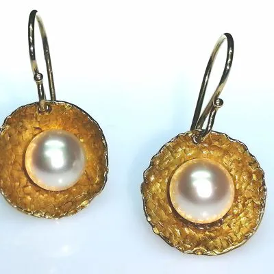 Orecchini oro e perle monachella 