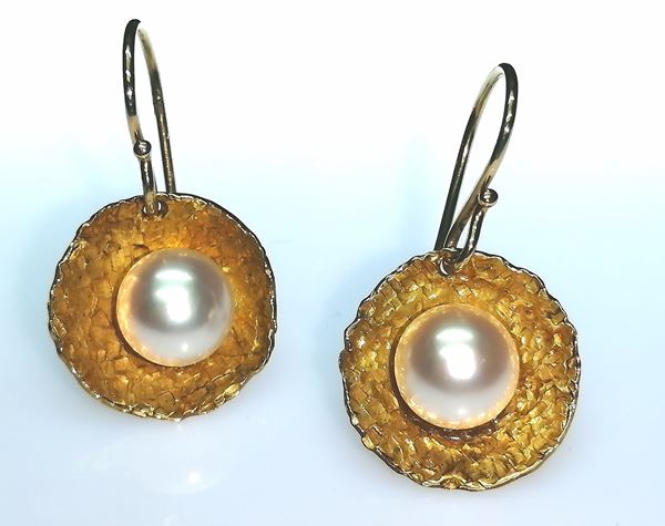 Orecchini oro e perle monachella O50225/27